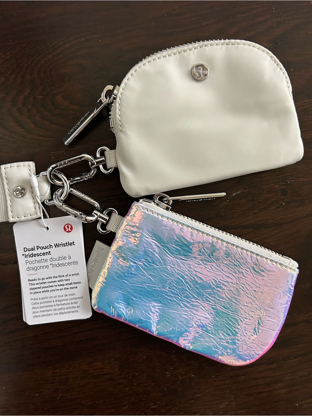 Lululemon Dual Pouch Wristlet Iridescent $58
